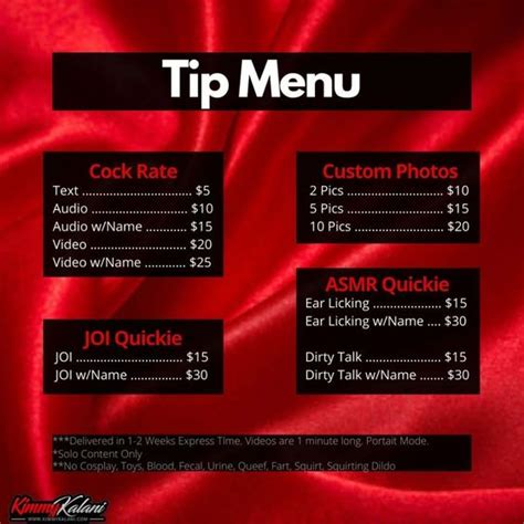 onlyfans menu ideas|OnlyFans Menu: How To Set It Up, Tips and Ideas